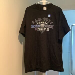 Delta Vintage T Shirt Mets Vs Yankees 2000 Subway Series